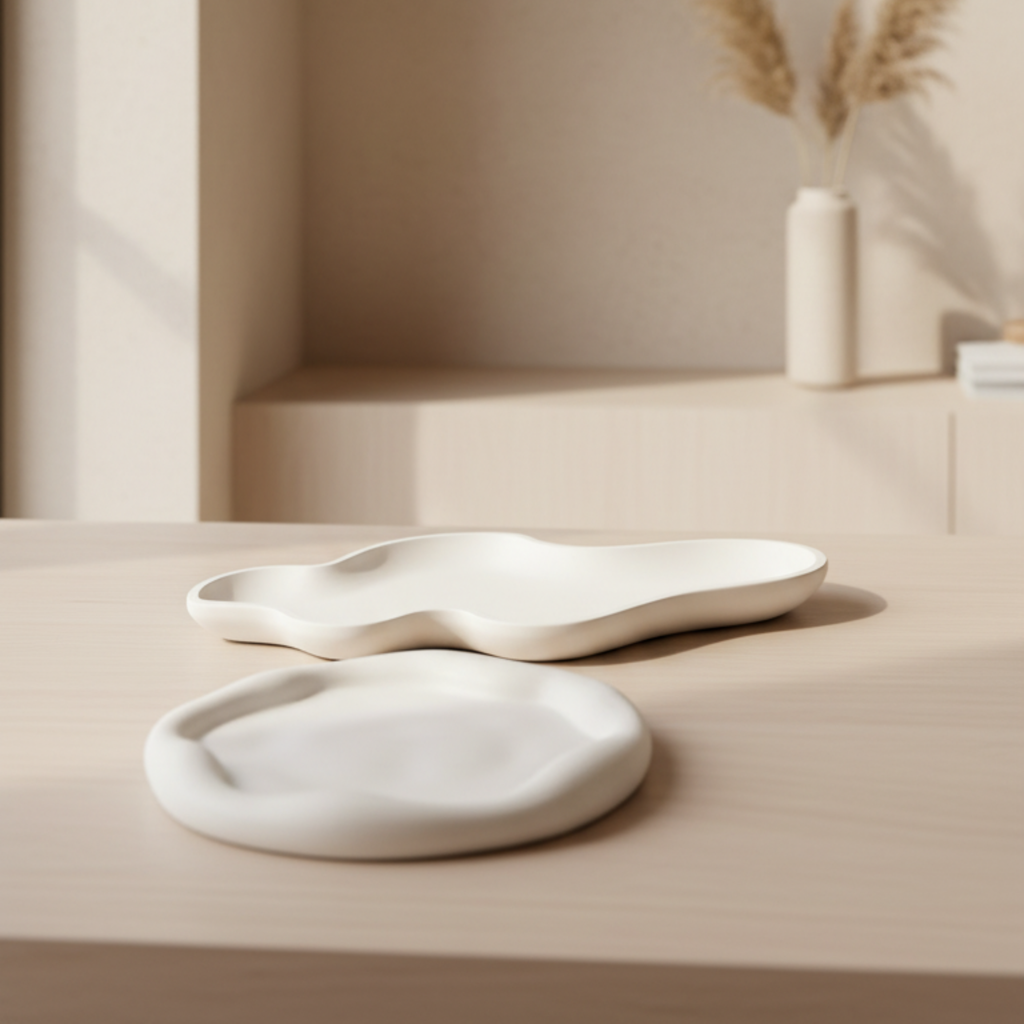 Vassoio Wavy in Stile Minimal