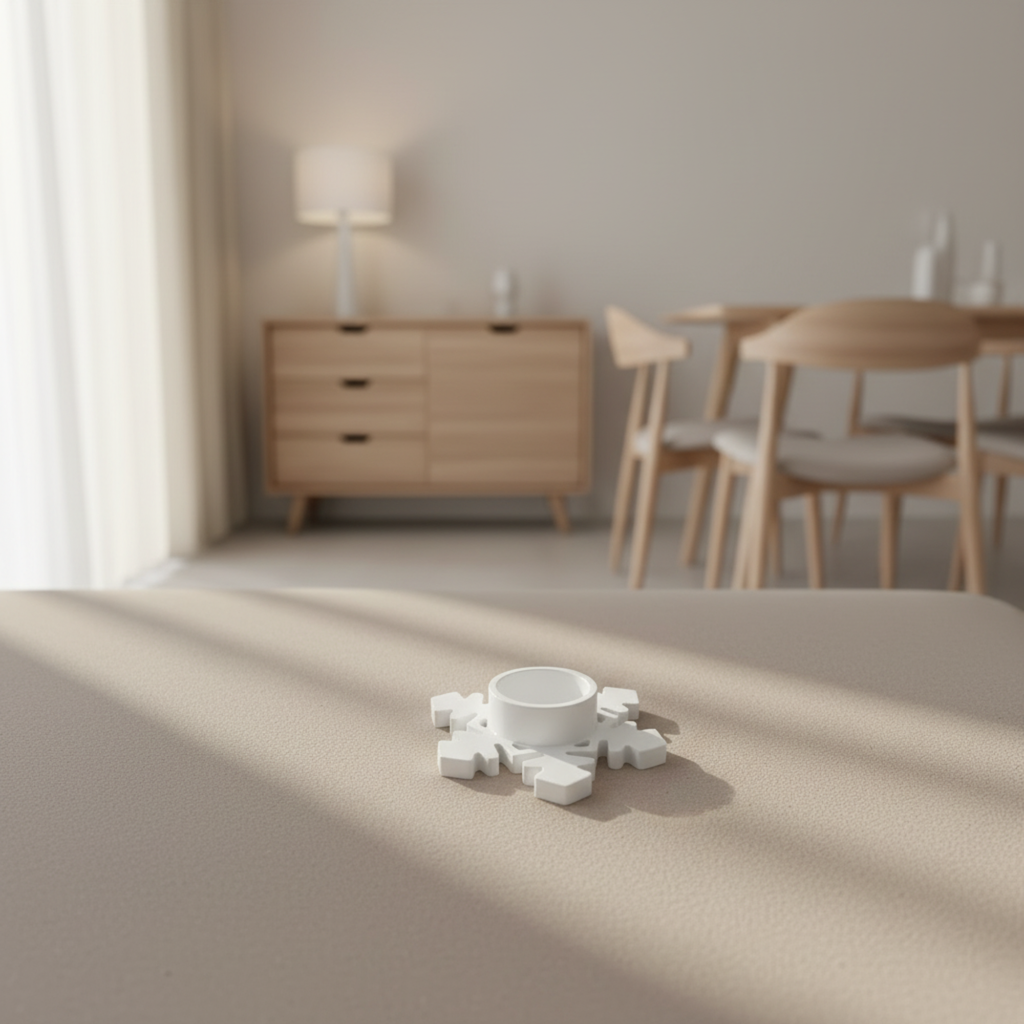 Portacandela Fiocco di Neve Minimal