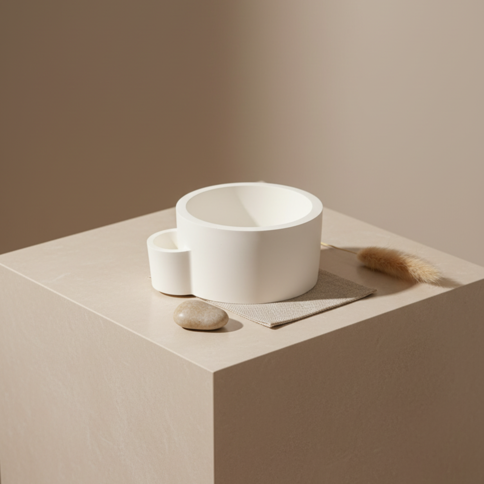 Ciotola Minimal con Scomparto Laterale