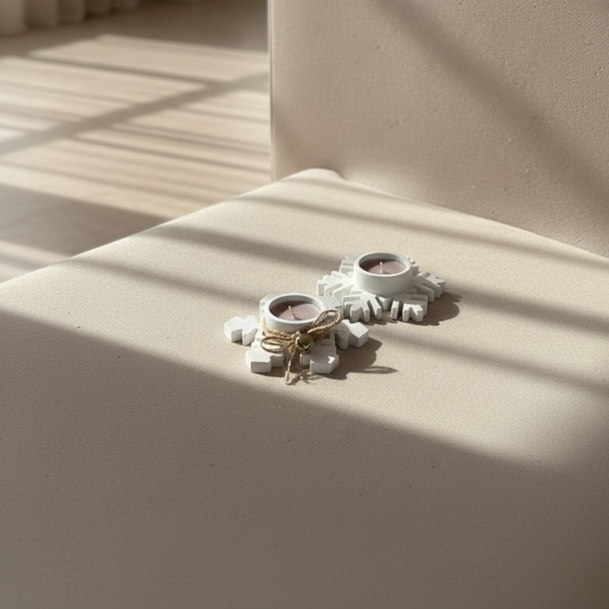 Portacandela Fiocco di Neve Minimal